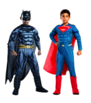 Batman & Superman Costumes (3-5yrs)